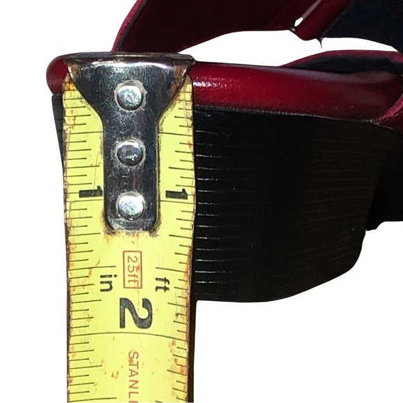 SAS Red Heeled Sandals Woman’s 8.5N - Picture 12 of 12